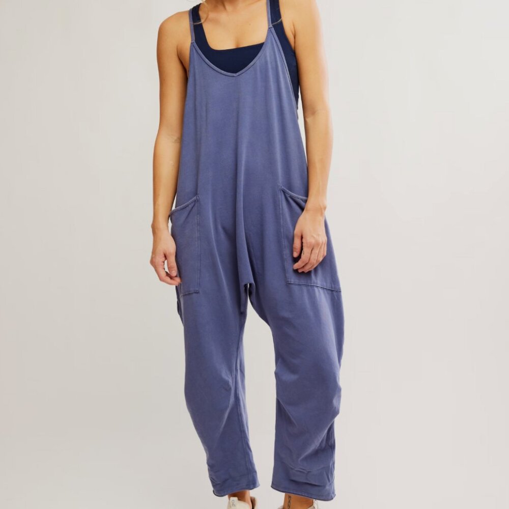 NWT Free People Movement Hot Shot Onesie in color Blue Indigo